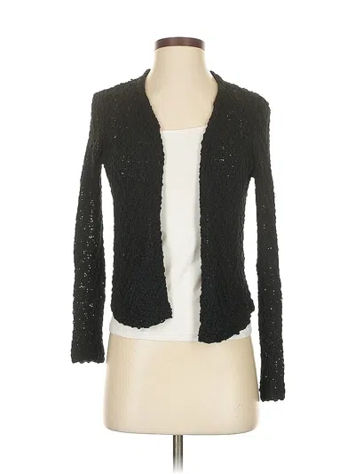 Pre-owned Lucky Brand Cardigan Sweater In Black