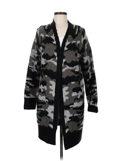 Pre-owned Lucky Brand Cardigan Sweater In Black