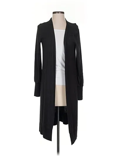 Pre-owned Lucky Brand Cardigan Sweater In Black