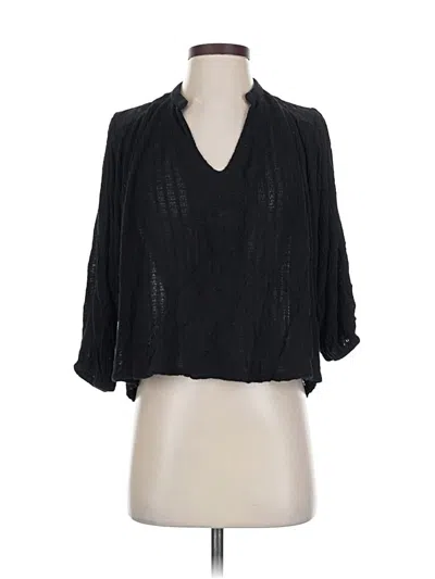 Pre-owned Lucky Brand Cardigan Sweater In Black