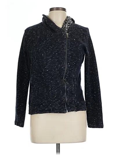 Pre-owned Lucky Brand Cardigan Sweater In Black