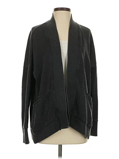 Pre-owned Lucky Brand Cardigan Sweater In Black