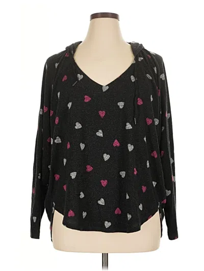 Pre-owned Lucky Brand Cardigan Sweater In Black