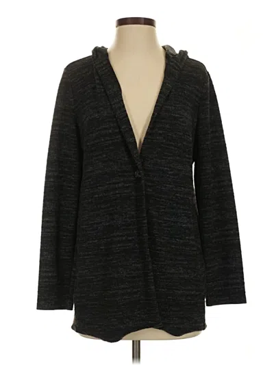 Pre-owned Lucky Brand Cardigan Sweater In Black