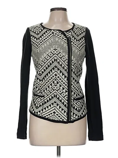 Pre-owned Lucky Brand Cardigan Sweater In Black