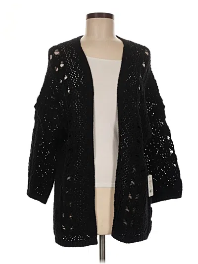 Lucky Brand Cardigan Sweater In Black