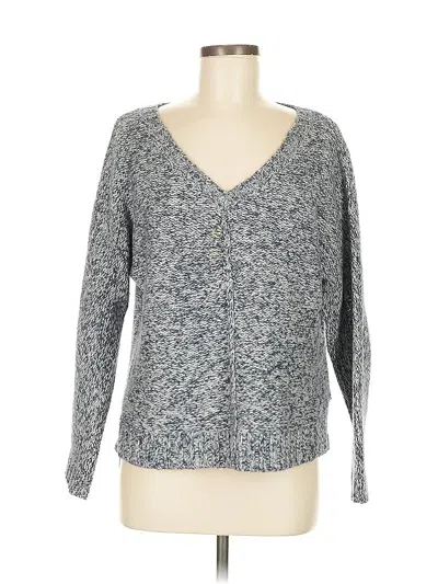 Pre-owned Lucky Brand Cardigan Sweater In Blue