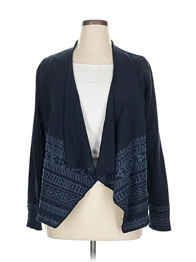 Pre-owned Lucky Brand Cardigan Sweater In Blue