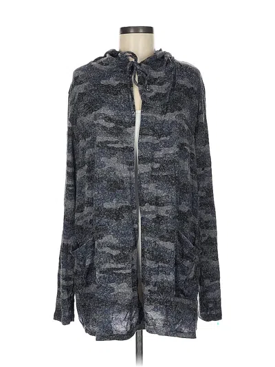 Pre-owned Lucky Brand Cardigan Sweater In Blue