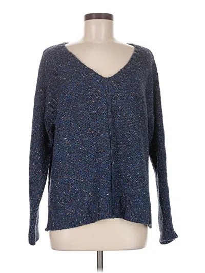 Pre-owned Lucky Brand Cardigan Sweater In Blue