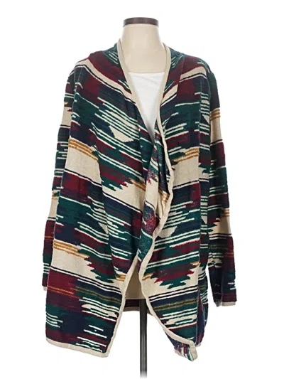 Pre-owned Lucky Brand Cardigan Sweater In Blue