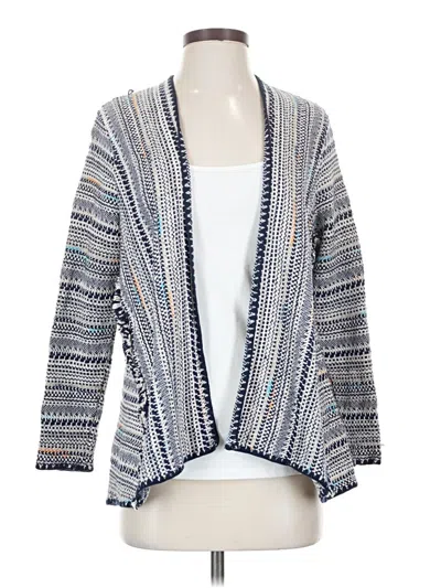 Pre-owned Lucky Brand Cardigan Sweater In Blue