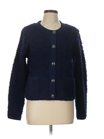 Pre-owned Lucky Brand Cardigan Sweater In Blue