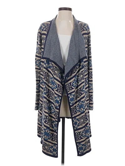 Pre-owned Lucky Brand Cardigan Sweater In Blue