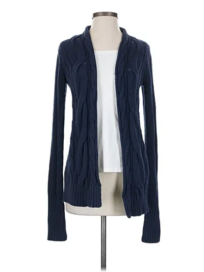 Pre-owned Lucky Brand Cardigan Sweater In Blue