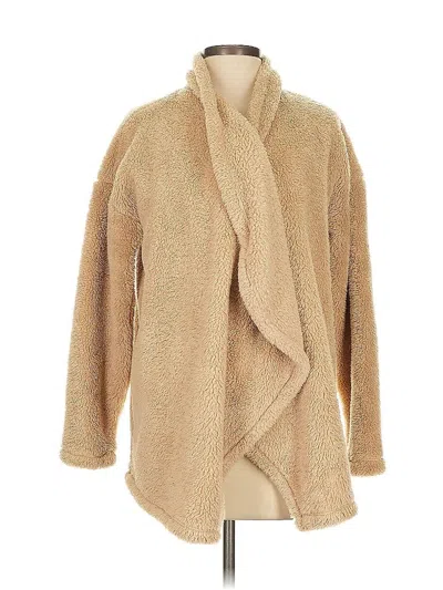 Pre-owned Lucky Brand Cardigan Sweater In Brown