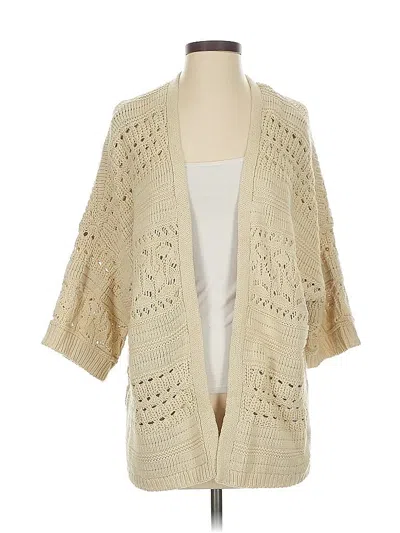Pre-owned Lucky Brand Cardigan Sweater In Brown
