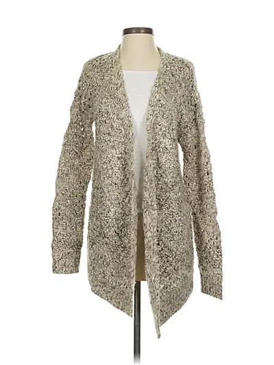 Pre-owned Lucky Brand Cardigan Sweater In Brown