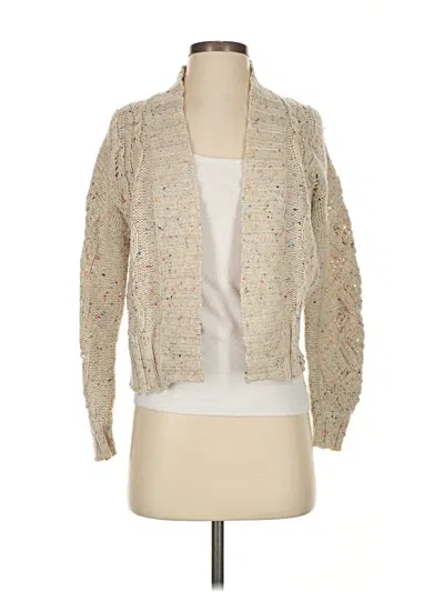 Pre-owned Lucky Brand Cardigan Sweater In Brown