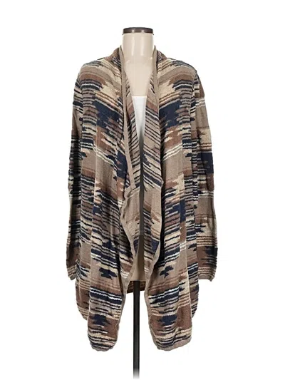 Pre-owned Lucky Brand Cardigan Sweater In Brown