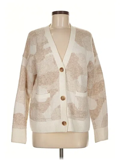 Pre-owned Lucky Brand Cardigan Sweater In Brown