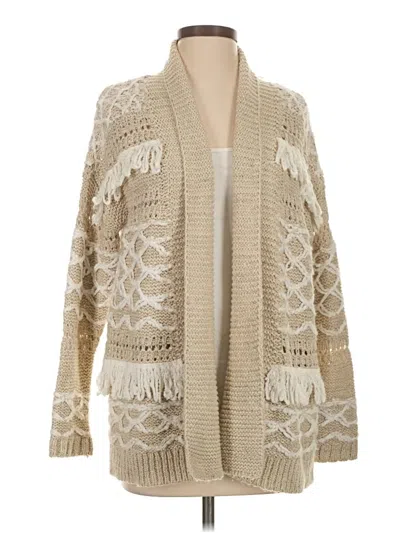 Pre-owned Lucky Brand Cardigan Sweater In Brown