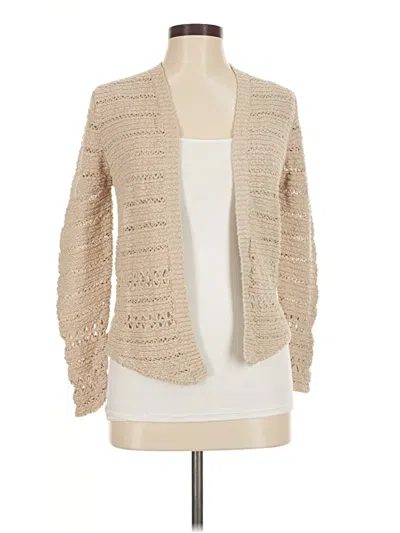 Pre-owned Lucky Brand Cardigan Sweater In Brown
