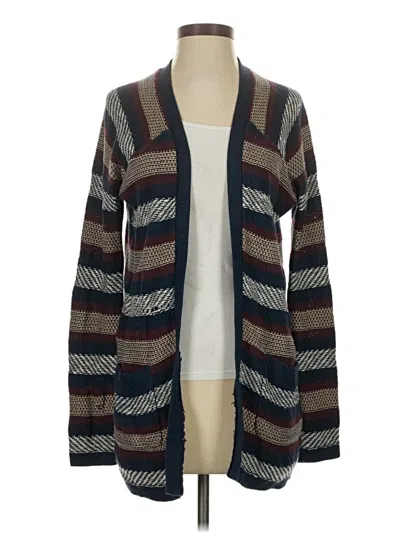 Pre-owned Lucky Brand Cardigan Sweater In Brown