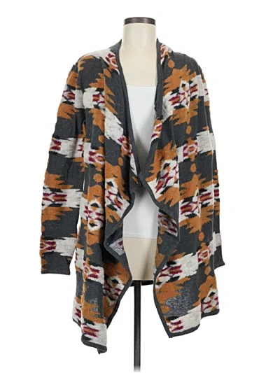 Pre-owned Lucky Brand Cardigan Sweater In Brown