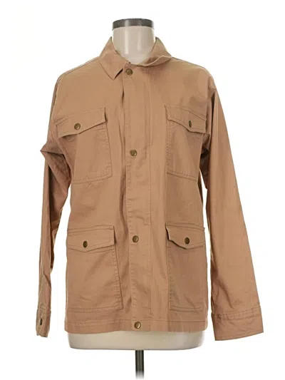 Pre-owned Lucky Brand Cardigan Sweater In Brown