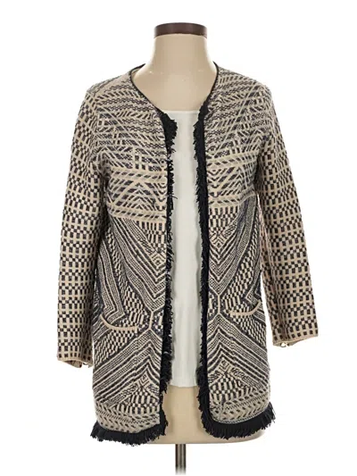 Pre-owned Lucky Brand Cardigan Sweater In Brown