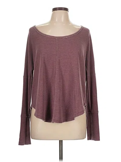 Pre-owned Lucky Brand Cardigan Sweater In Burgundy