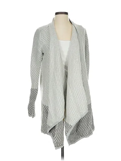 Pre-owned Lucky Brand Cardigan Sweater In Gray