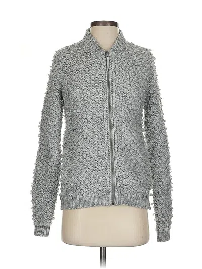 Pre-owned Lucky Brand Cardigan Sweater In Gray