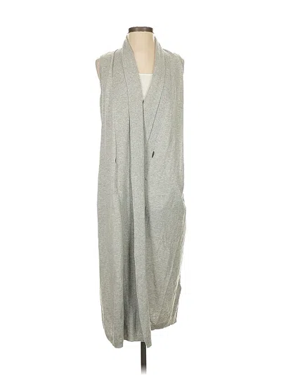 Pre-owned Lucky Brand Cardigan Sweater In Gray