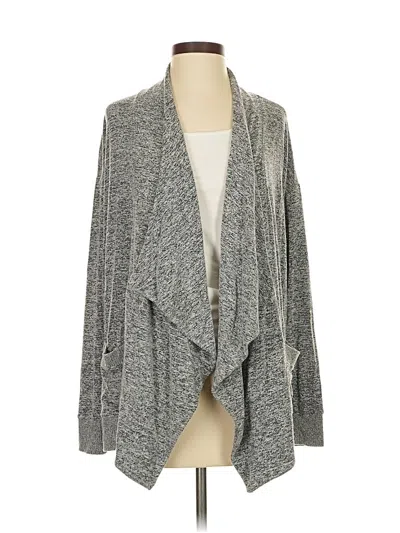 Pre-owned Lucky Brand Cardigan Sweater In Gray