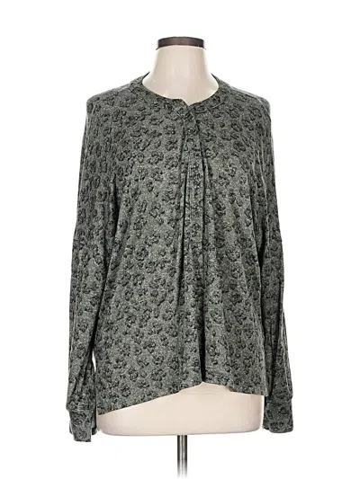 Pre-owned Lucky Brand Cardigan Sweater In Gray