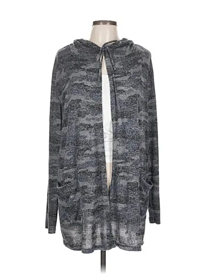 Pre-owned Lucky Brand Cardigan Sweater In Gray