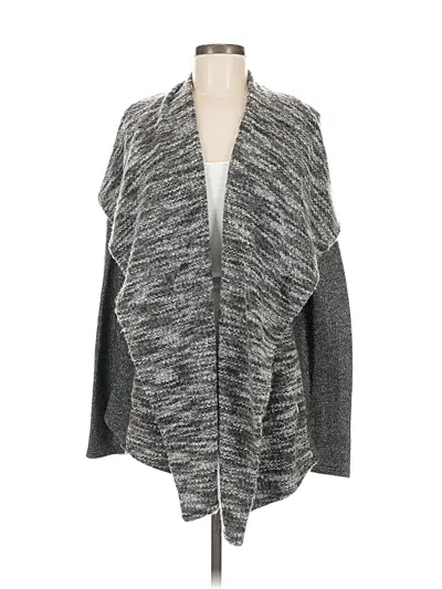 Pre-owned Lucky Brand Cardigan Sweater In Gray