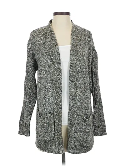 Pre-owned Lucky Brand Cardigan Sweater In Gray