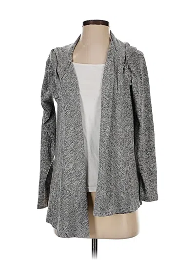 Pre-owned Lucky Brand Cardigan Sweater In Gray