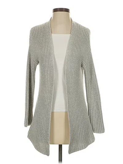 Pre-owned Lucky Brand Cardigan Sweater In Gray