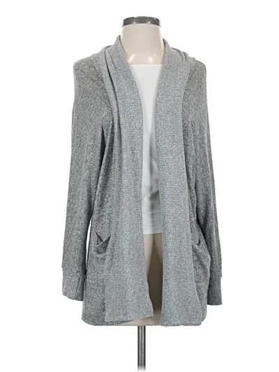 Pre-owned Lucky Brand Cardigan Sweater In Gray