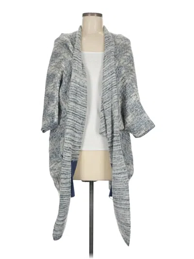 Pre-owned Lucky Brand Cardigan Sweater In Gray