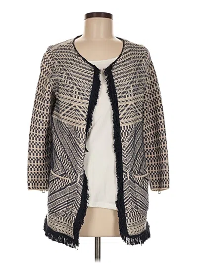 Pre-owned Lucky Brand Cardigan Sweater In Gray