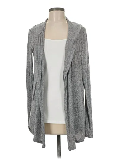 Pre-owned Lucky Brand Cardigan Sweater In Gray