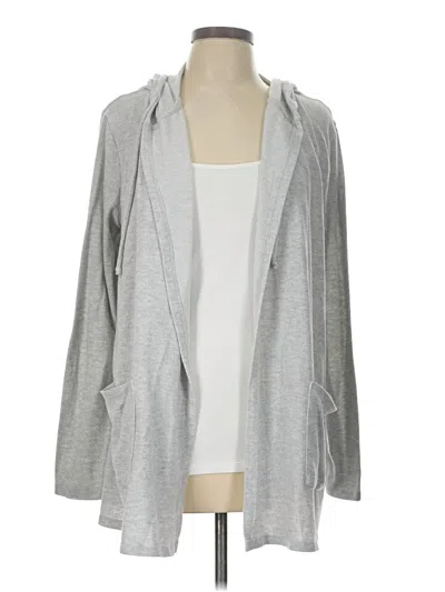 Pre-owned Lucky Brand Cardigan Sweater In Gray