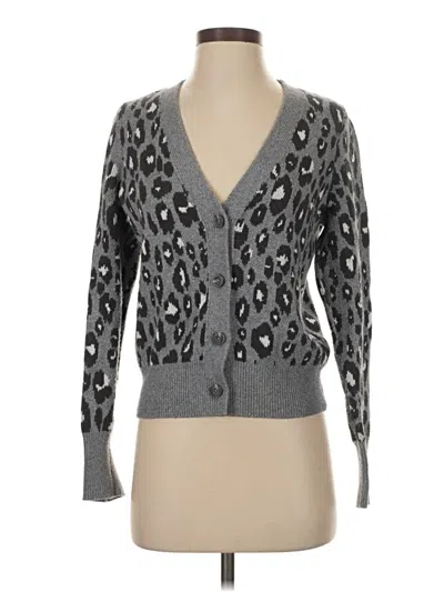 Pre-owned Lucky Brand Cardigan Sweater In Gray
