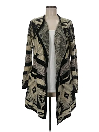 Pre-owned Lucky Brand Cardigan Sweater In Gray