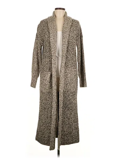 Pre-owned Lucky Brand Cardigan Sweater In Gray